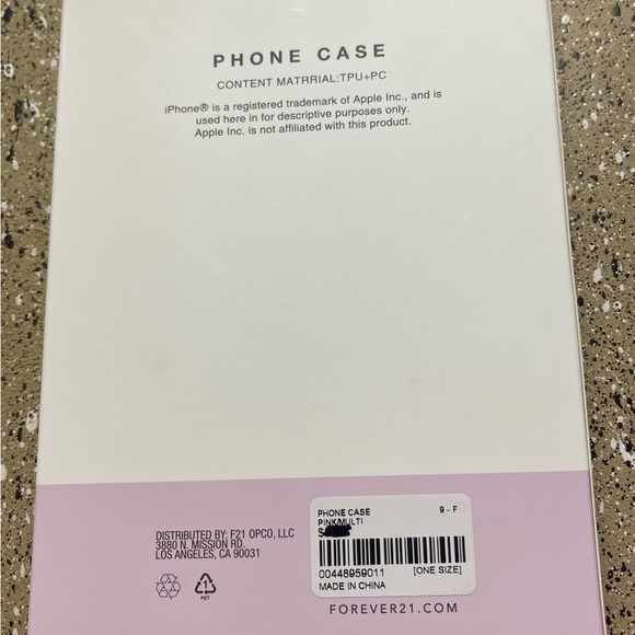 Forever 21 iPhone 12/12 Pro Phone Case Pink, Rose Gold & Multicolored Theme - Picture 8 of 8